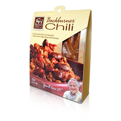 Browns Backburner Chili Package Design