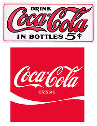 Old & New Coca-Cola Logos
