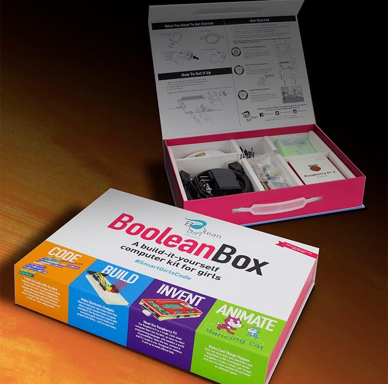 Boolean-Girl-sales-kit-box-open