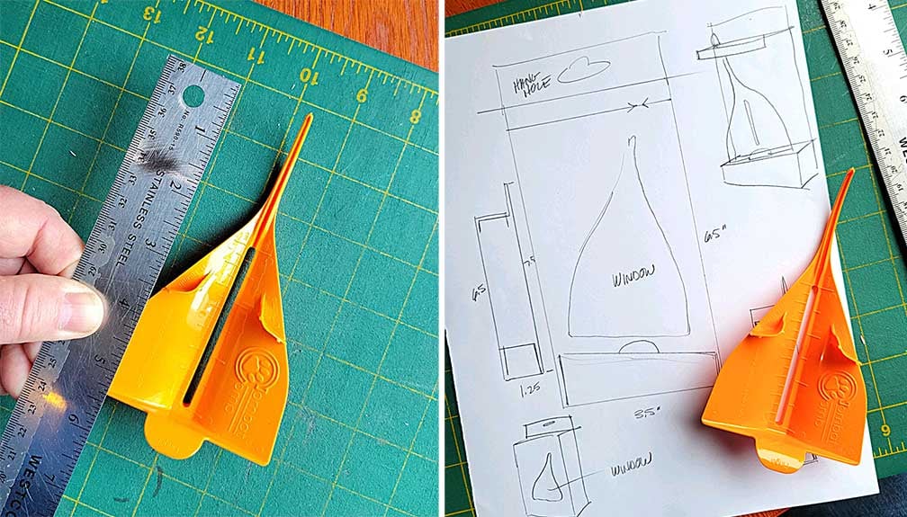 Measuring pet product for package size