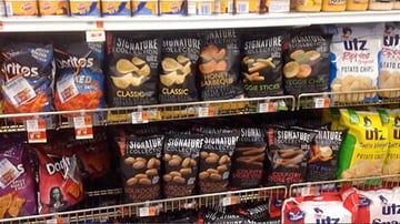 Shelving in the Snack Aisle 